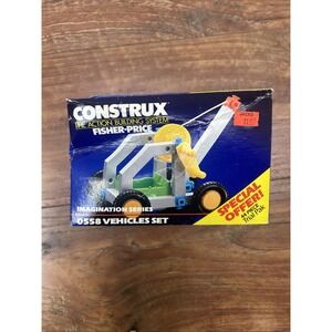 NEW - 1984 Construx Fisher-Price 0558 Vehicles Set - Complete In Box - Rare